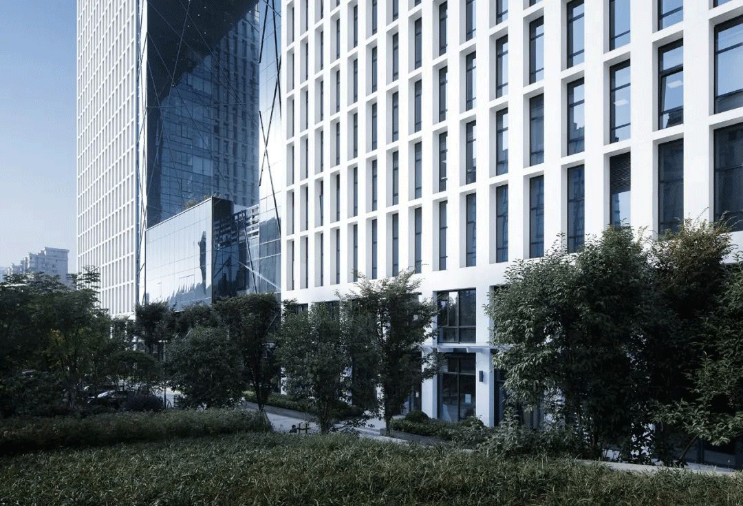 办公建筑 | 外立面常用材料解析3— 玻璃+石材